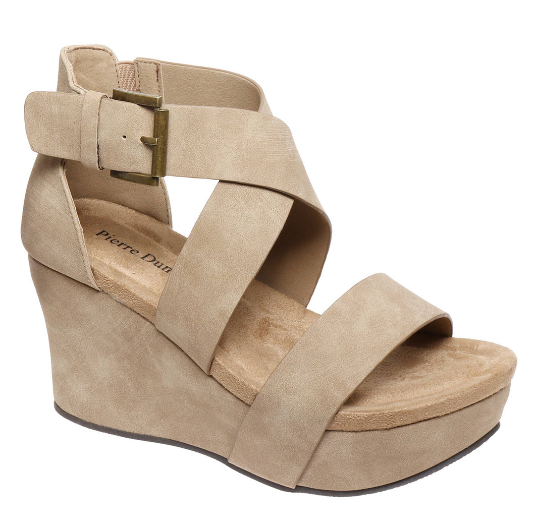 TAUPE STRAP SANDALS